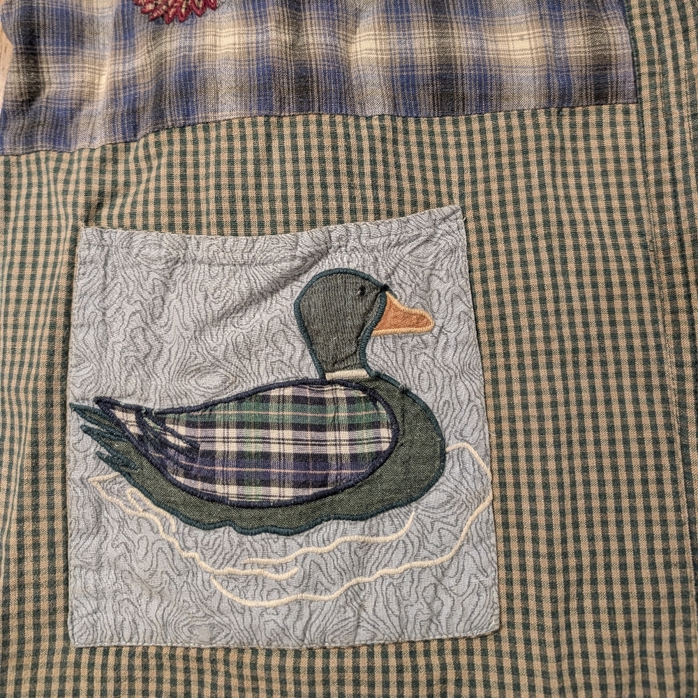 Patch Magic Group Inc Patchwork Plaid Robe With N… - image 7